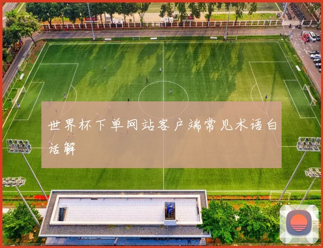 世界杯下单网站客户端常见术语白话解